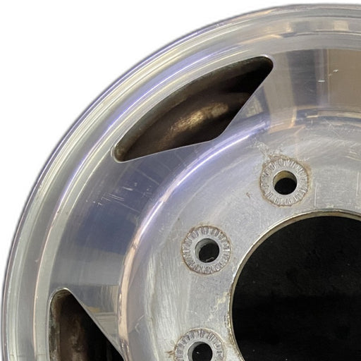 16" FORD F350SD PICKUP 99 16x6 DRW aluminum frt ID 2C34-BA Original OEM Wheel - Angle View