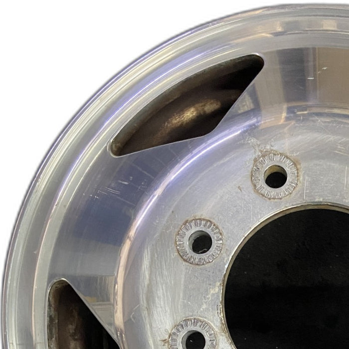 16" FORD F350SD PICKUP 99 16x6 DRW aluminum frt ID 2C34-BA Original OEM Wheel - Angle View