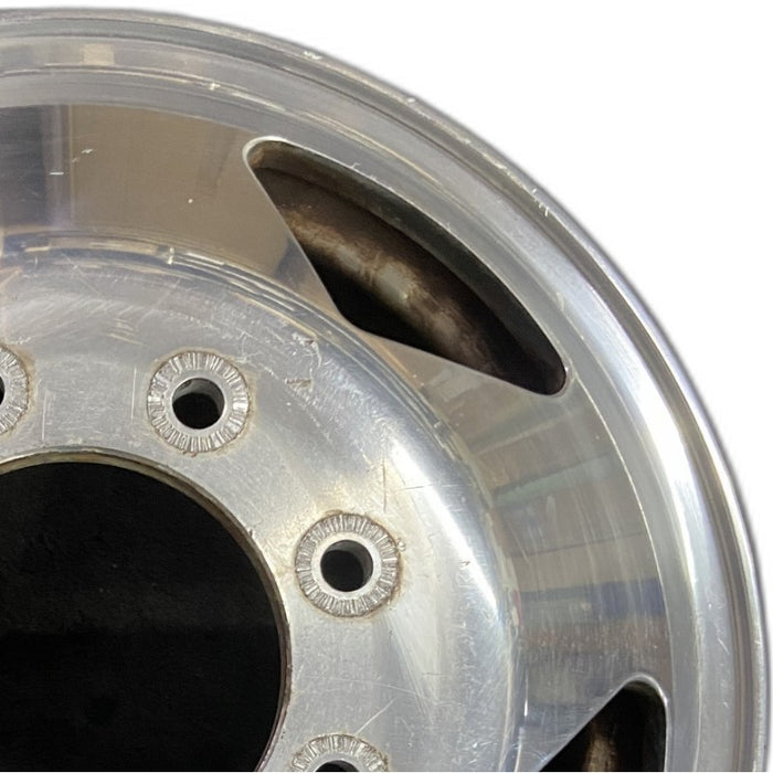 16" FORD F350SD PICKUP 99 16x6 DRW aluminum frt ID 2C34-BA Original OEM Wheel - Side Profile