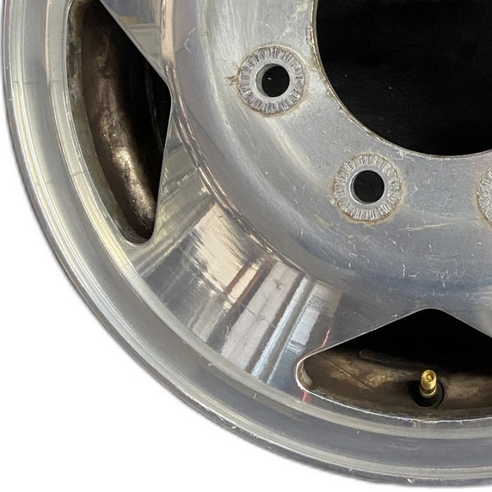 16" FORD F350SD PICKUP 99 16x6 DRW aluminum frt ID 2C34-BA Original OEM Wheel - Back View