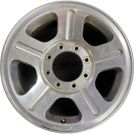 18" FORD F250SD PICKUP 05 18x8 , 5 spoke , aluminum Original OEM Wheel Rim - Front View