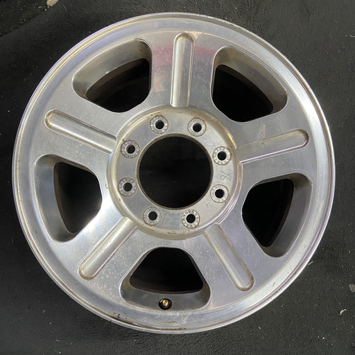 18" FORD F250SD PICKUP 05 18x8 , 5 spoke , aluminum Original OEM Wheel Rim - Angle View