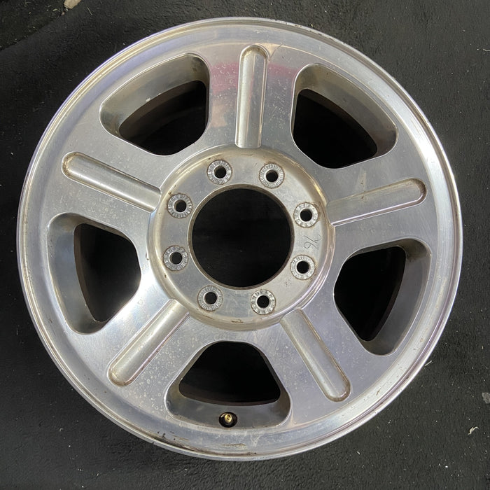 18" FORD F250SD PICKUP 05 18x8 , 5 spoke , aluminum Original OEM Wheel Rim - Angle View
