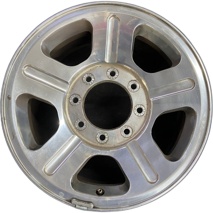 18" FORD F250SD PICKUP 05 18x8 , 5 spoke , aluminum Original OEM Wheel Rim - Front View