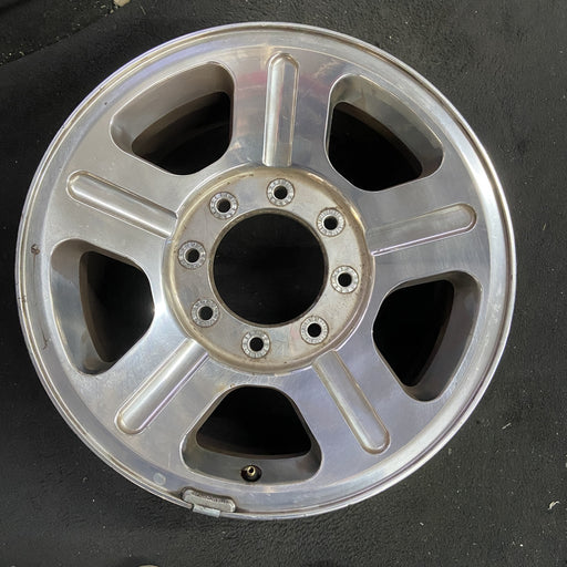 18" FORD F250SD PICKUP 05 18x8 , 5 spoke , aluminum Original OEM Wheel Rim - Angle View