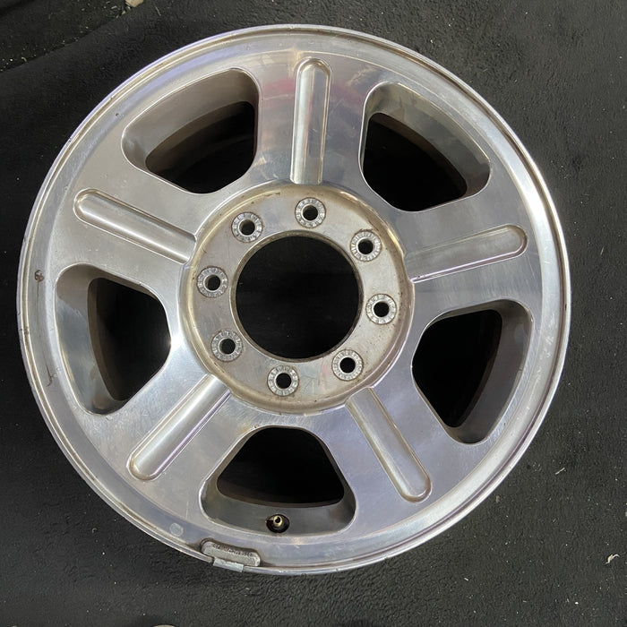18" FORD F250SD PICKUP 05 18x8 , 5 spoke , aluminum Original OEM Wheel Rim - Angle View