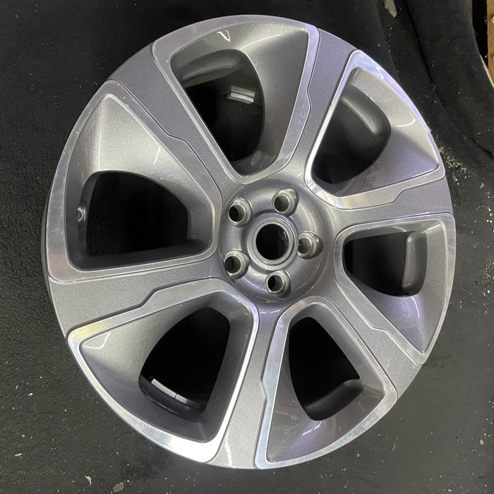 21" RANGE ROVER 18-21 21x9.5 , 6 spoke, machined face , L. Original OEM Wheel - Side Profile