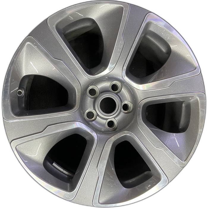 21" RANGE ROVER 18-21 21x9.5 , 6 spoke, machined face , L. Original OEM Wheel - Front View