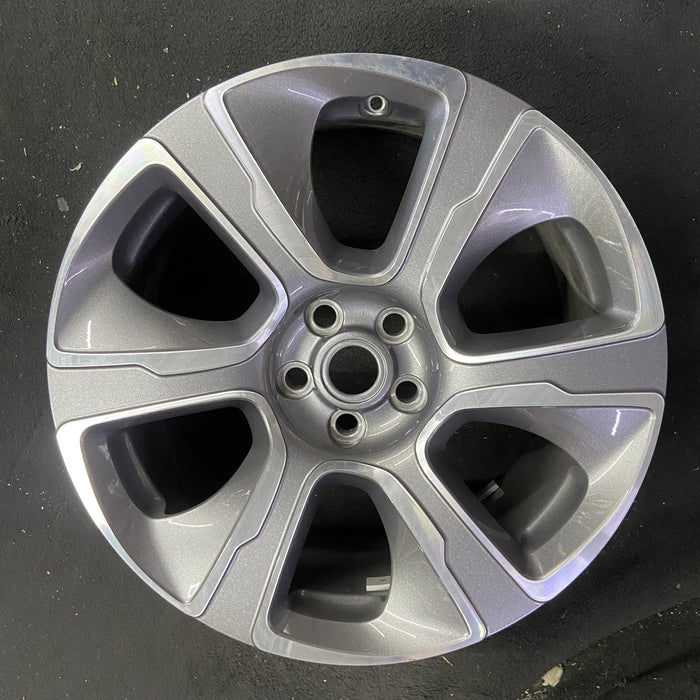 21" RANGE ROVER 18-21 21x9.5 , 6 spoke, machined face , R. Original OEM Wheel - Angle View