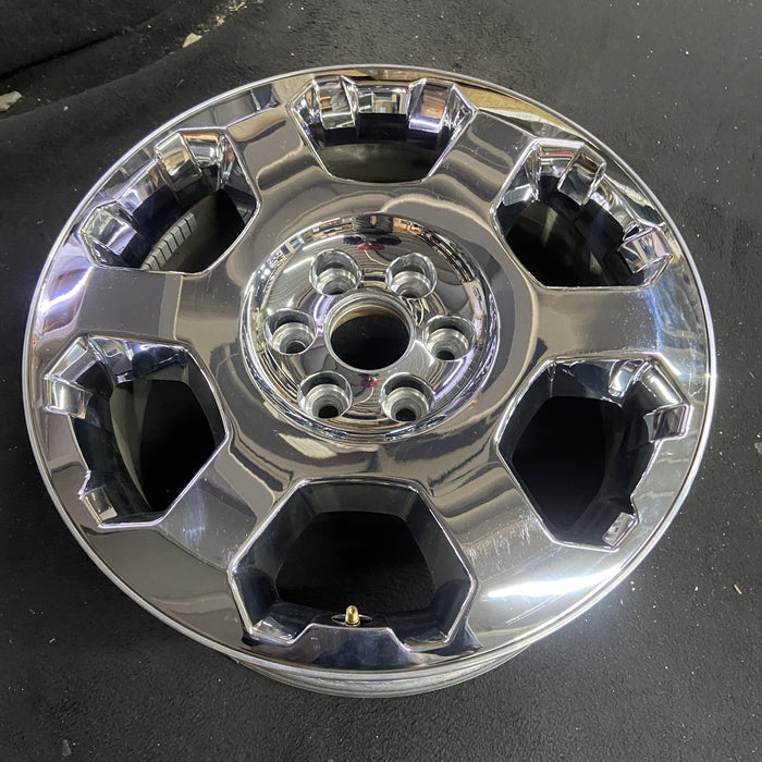 20" FORD F150 PICKUP 09-12 20x8.5, 6 spoke, chrome Original OEM Wheel Rim - Side Profile