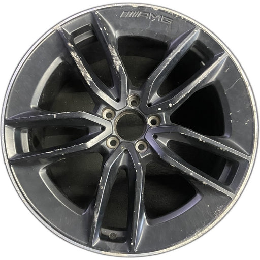 20" MERCEDES E-CLASS 21-23 213 Type E53 Sedan 20x9 5 V spoke black Original OEM - Front View