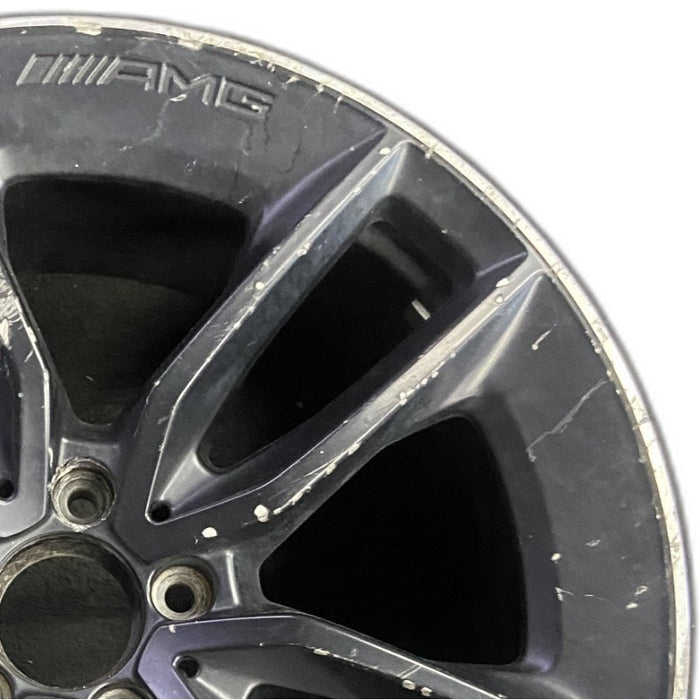 20" MERCEDES E-CLASS 21-23 213 Type E53 Sedan 20x9 5 V spoke black Original OEM - Side Profile