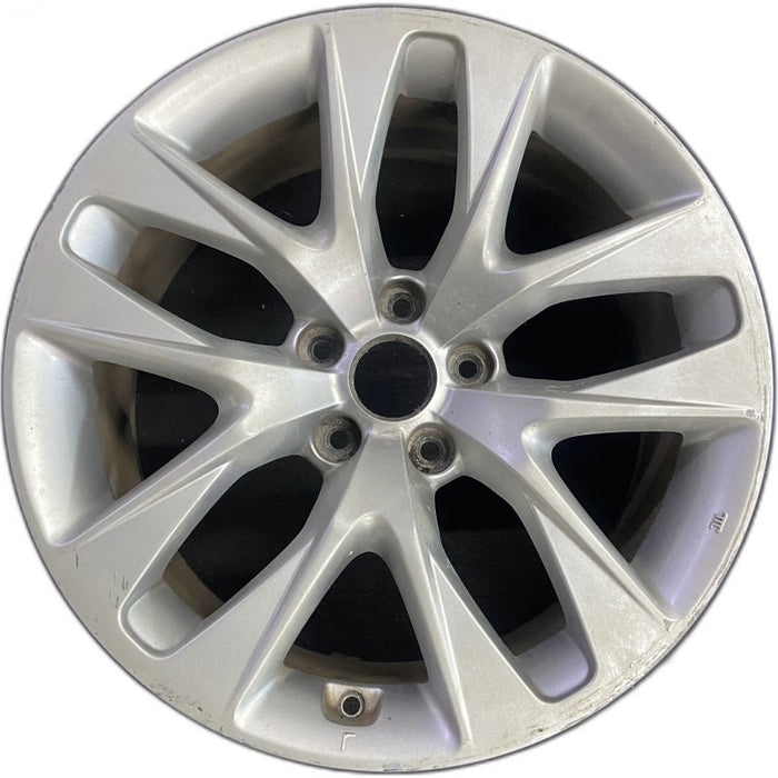 18" GENESIS 13-16 Cpe 18x8 10 spoke rear Original OEM Wheel Rim - Front View