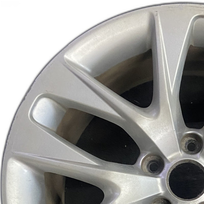 18" GENESIS 13-16 Cpe 18x8 10 spoke rear Original OEM Wheel Rim - Angle View