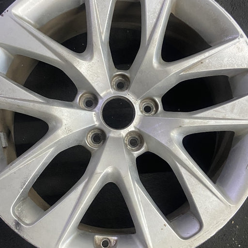 18" GENESIS 13-16 Cpe 18x8 10 spoke rear Original OEM Wheel Rim - Angle View