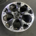 17" XV CROSSTREK 21 17x7 , machined face, dark gray pockets Original OEM Wheel - Side Profile