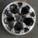 17" XV CROSSTREK 21 17x7 alloy machined face dark gray pockets outer machined - Front View