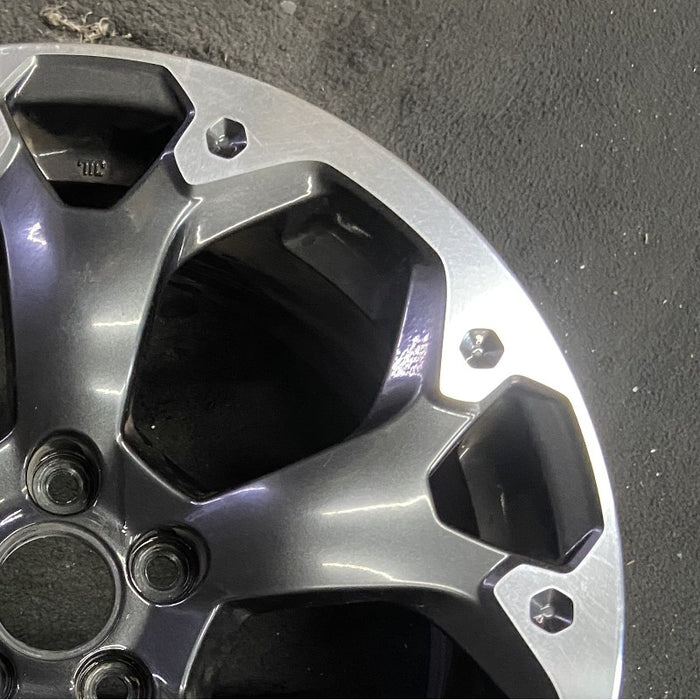 17" XV CROSSTREK 21 17x7 alloy machined face dark gray pockets outer machined - Close-Up Detail