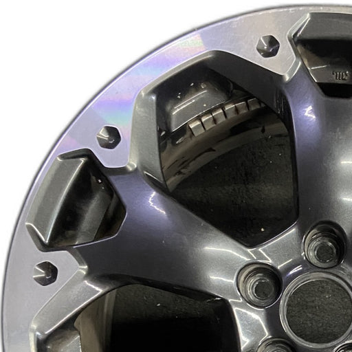 17" XV CROSSTREK 21 17x7 alloy machined face dark gray pockets outer machined - Angle View