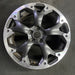 17" XV CROSSTREK 21 17x7 , machined face, dark gray pockets Original OEM Wheel - Angle View
