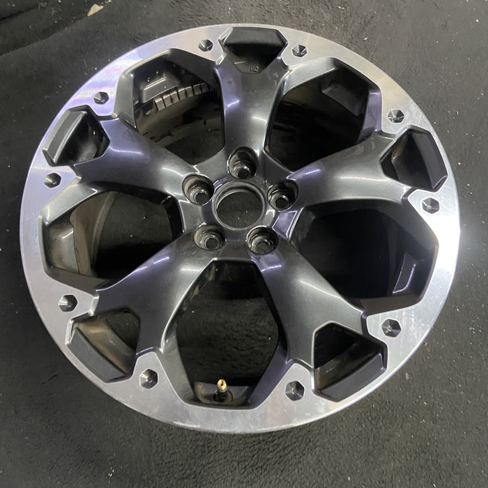 17" XV CROSSTREK 21 17x7 , machined face, dark gray pockets Original OEM Wheel - Side Profile