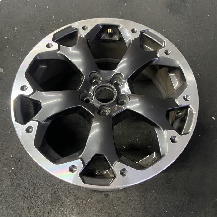 17" XV CROSSTREK 21 17x7 , machined face, dark gray pockets Original OEM Wheel - Close-Up Detail