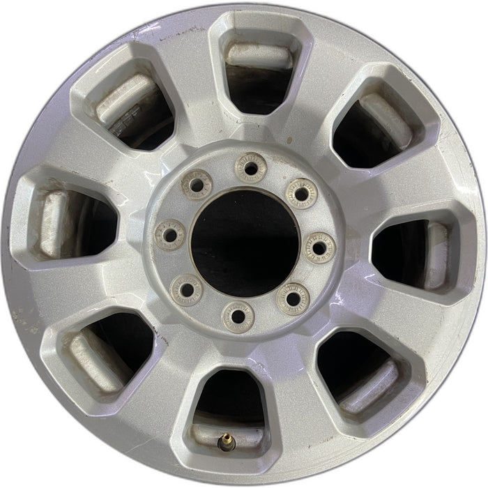 18" FORD F250SD PICKUP 23-24 18x8, aluminum, 8 spoke, flared spoke Original OEM - Front View