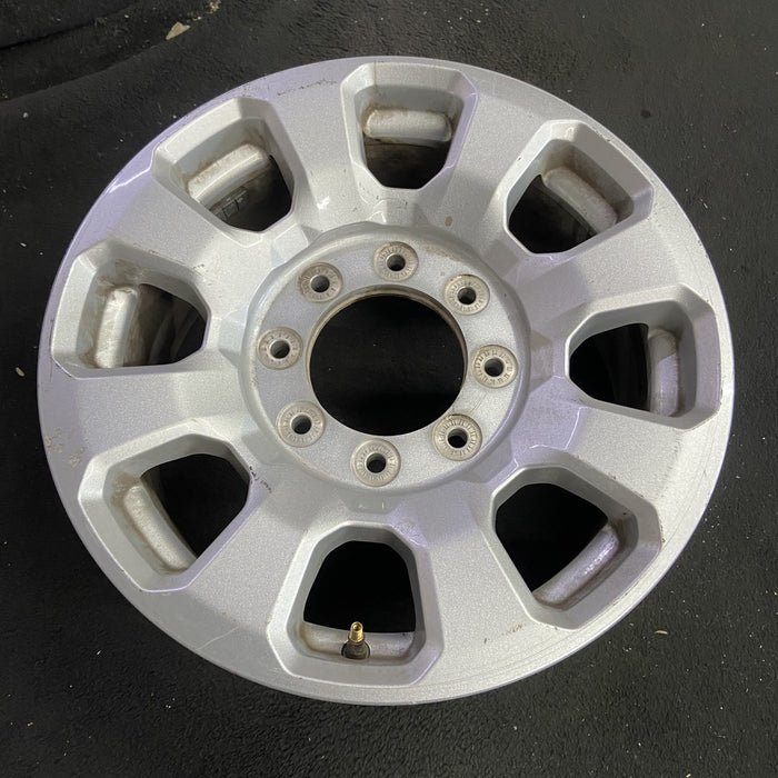 18" FORD F250SD PICKUP 23-24 18x8, aluminum, 8 spoke, flared spoke Original OEM - Side Profile