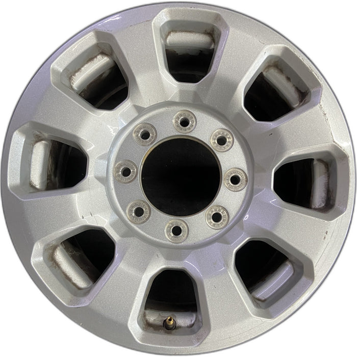 18" FORD F250SD PICKUP 23-24 18x8, aluminum, 8 spoke, flared spoke Original OEM - Front View