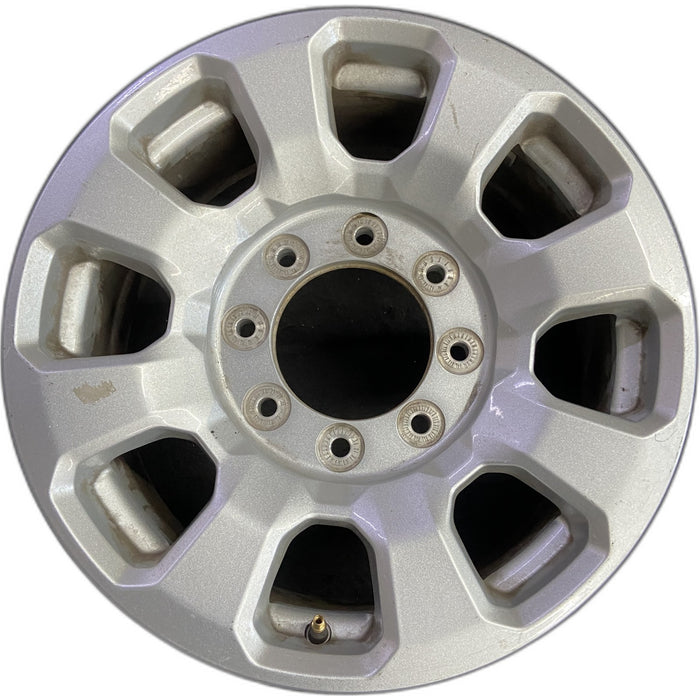 18" FORD F250SD PICKUP 23-24 18x8, aluminum, 8 spoke, flared spoke Original OEM - Front View