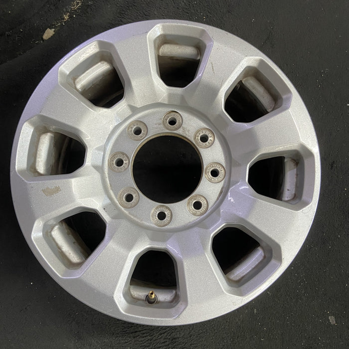 18" FORD F250SD PICKUP 23-24 18x8, aluminum, 8 spoke, flared spoke Original OEM - Angle View