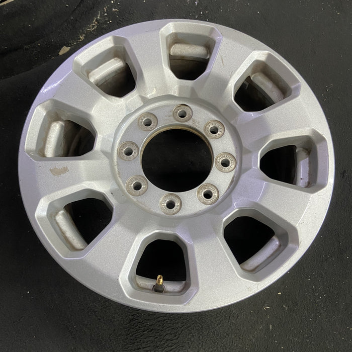 18" FORD F250SD PICKUP 23-24 18x8, aluminum, 8 spoke, flared spoke Original OEM - Side Profile