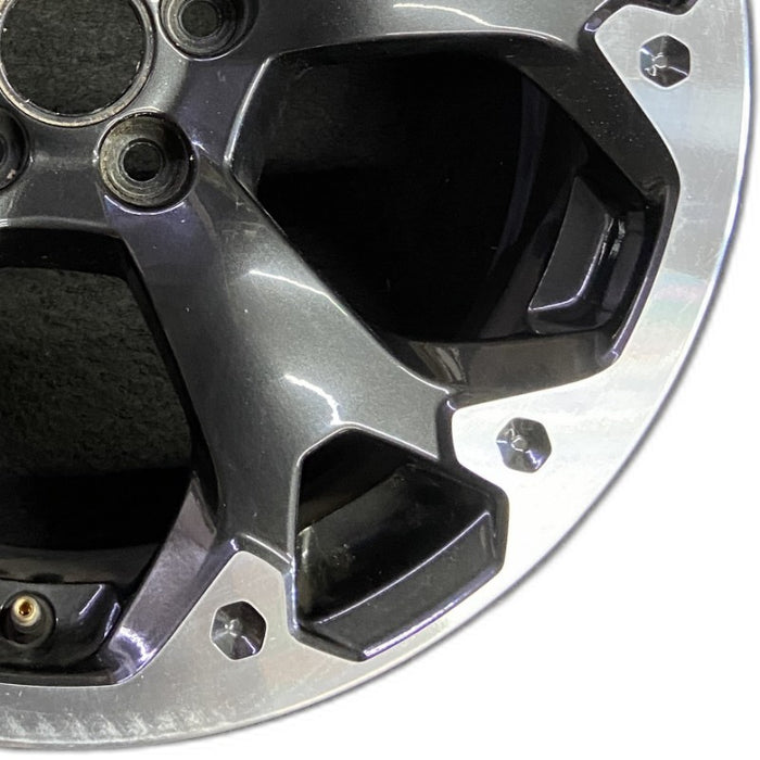 17" XV CROSSTREK 21 17x7 alloy machined face dark gray pockets outer machined - Close-Up Detail