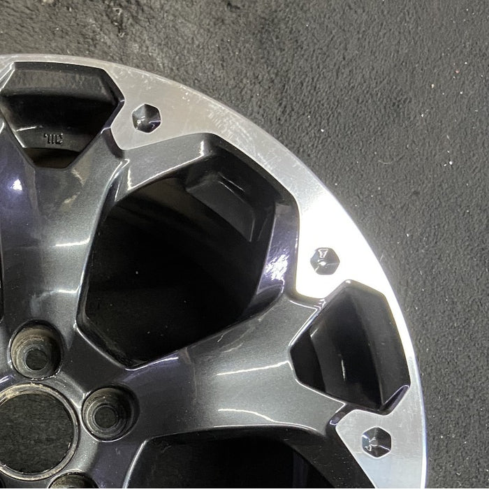 17" XV CROSSTREK 21 17x7 alloy machined face dark gray pockets outer machined - Close-Up Detail