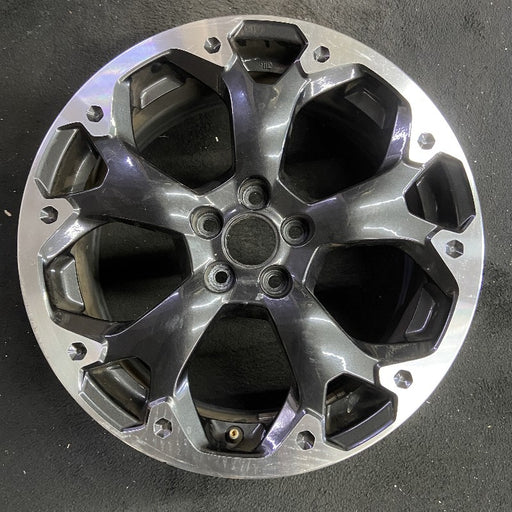 17" XV CROSSTREK 21 17x7 alloy machined face dark gray pockets outer machined - Front View