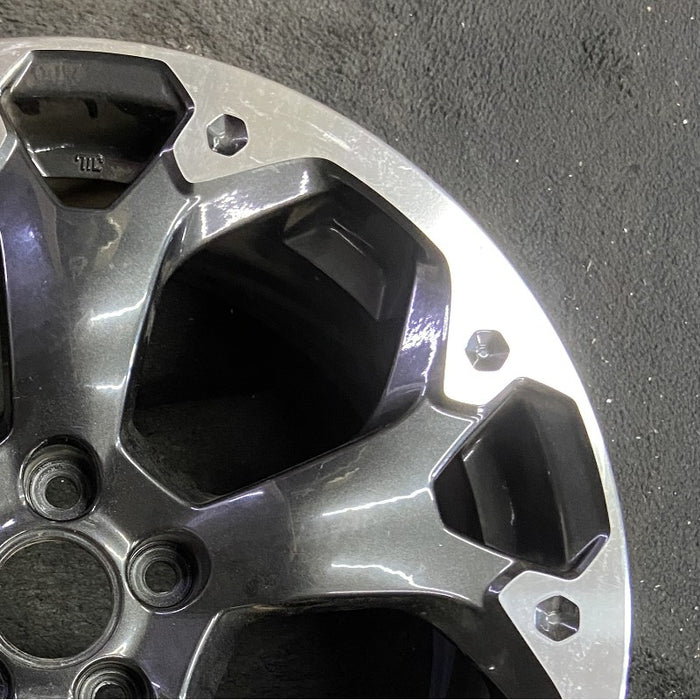 17" XV CROSSTREK 21 17x7 alloy machined face dark gray pockets outer machined - Close-Up Detail