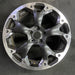 17" XV CROSSTREK 21 17x7 , machined face, dark gray pockets Original OEM Wheel - Angle View