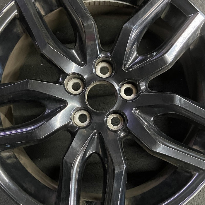 18" SCION TC 14-16 18x7.5 alloy 5 double spoke black Original OEM Wheel Rim - Angle View