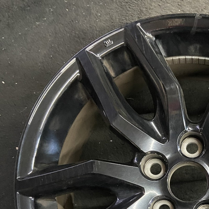 18" SCION TC 14-16 18x7.5 alloy 5 double spoke black Original OEM Wheel Rim - Side Profile