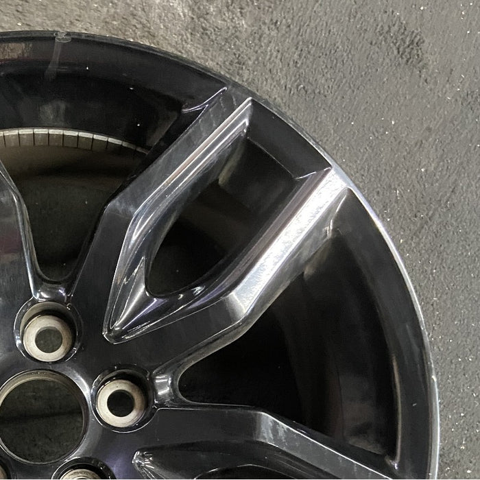 18" SCION TC 14-16 18x7.5 alloy 5 double spoke black Original OEM Wheel Rim - Close-Up Detail