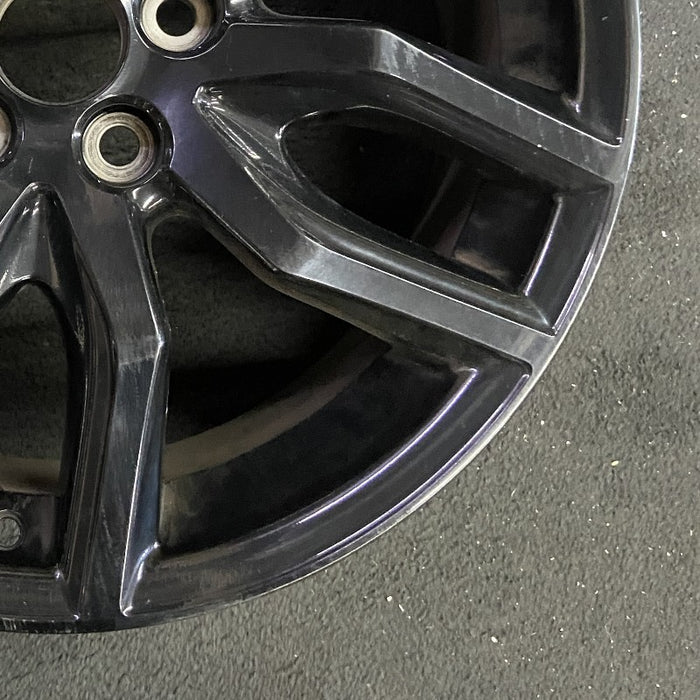 18" SCION TC 14-16 18x7.5 alloy 5 double spoke black Original OEM Wheel Rim - Back View