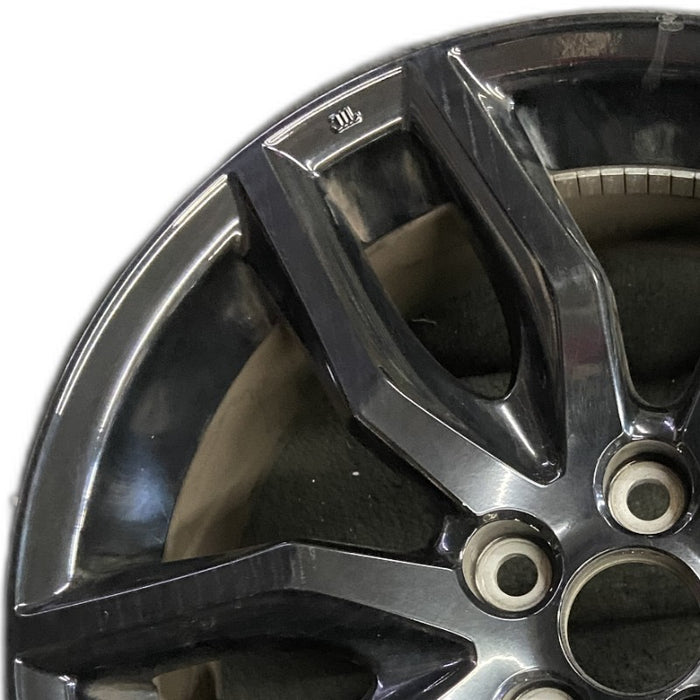 18" SCION TC 14-16 18x7.5 alloy 5 double spoke black Original OEM Wheel Rim - Angle View