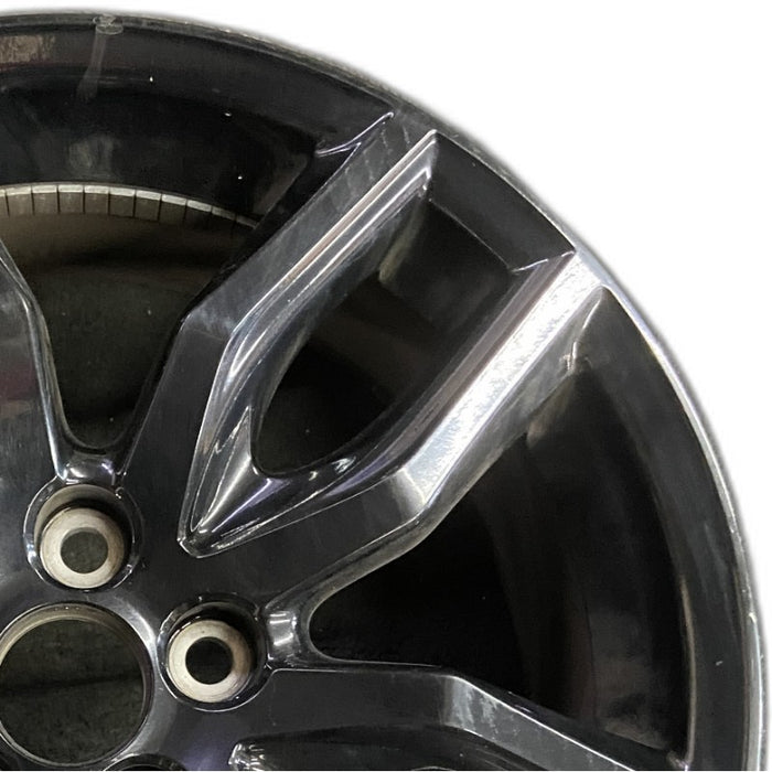 18" SCION TC 14-16 18x7.5 alloy 5 double spoke black Original OEM Wheel Rim - Side Profile