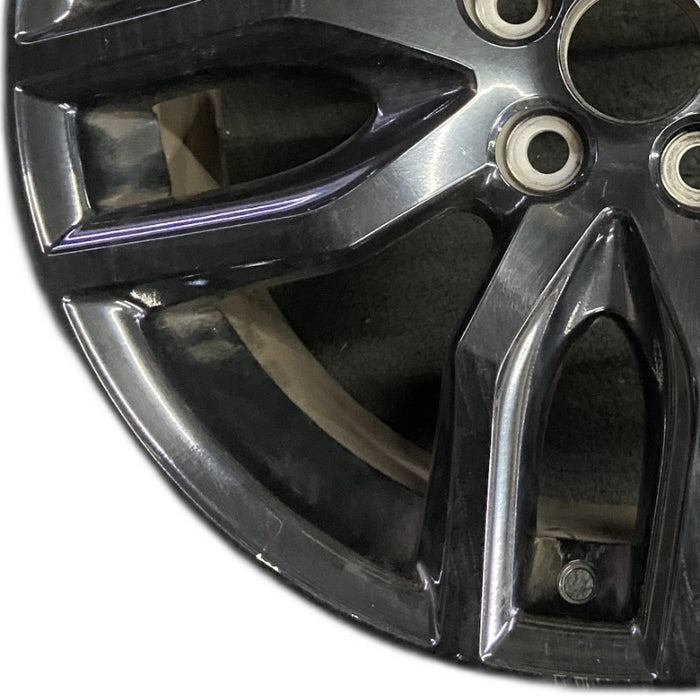 18" SCION TC 14-16 18x7.5 alloy 5 double spoke black Original OEM Wheel Rim - Back View