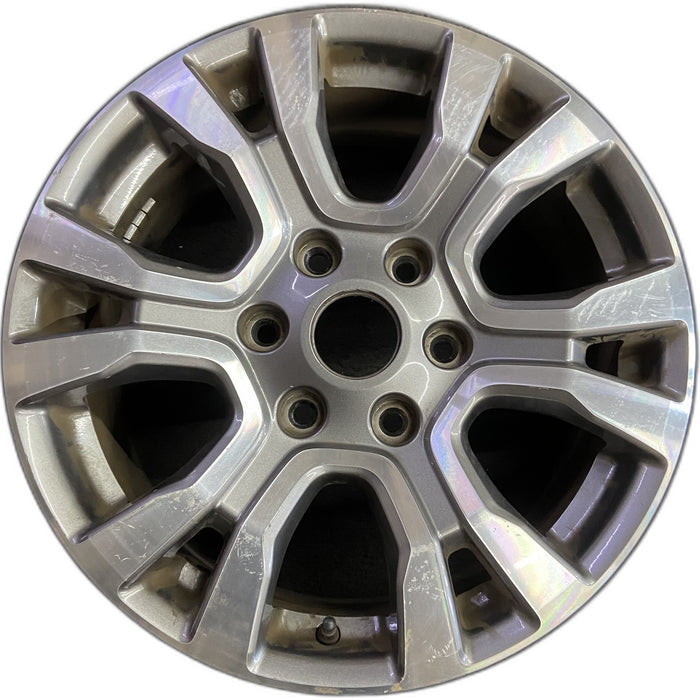 18" RANGER 19 18x8 , 6 spoke, machined face with pockets , U spoke Original OEM - Front View