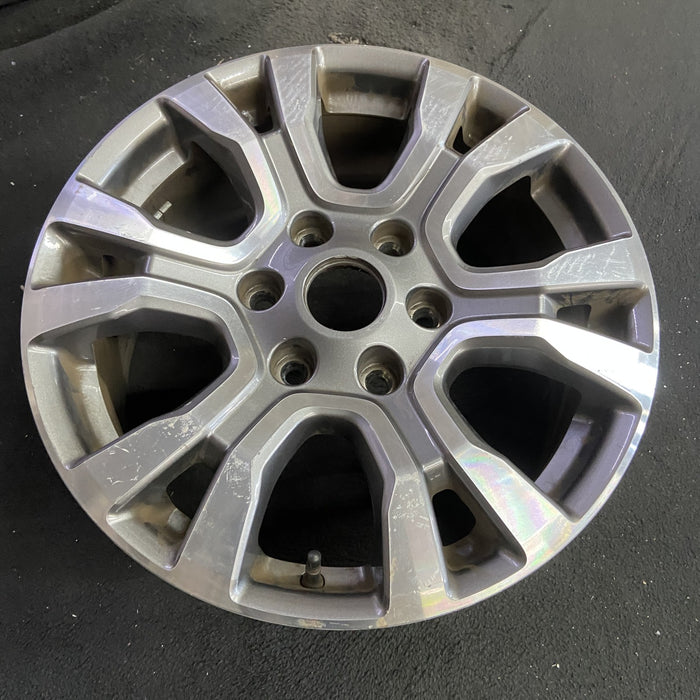 18" RANGER 19 18x8 , 6 spoke, machined face with pockets , U spoke Original OEM - Side Profile