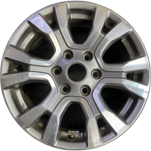 18" RANGER 19 18x8 , 6 spoke, machined face with pockets , U spoke Original OEM - Front View