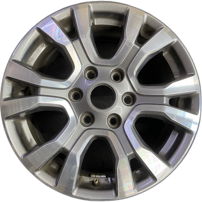 18" RANGER 19 18x8 , 6 spoke, machined face with pockets , U spoke Original OEM - Front View