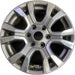 18" RANGER 19 18x8 , 6 spoke, machined face with pockets , U spoke Original OEM - Front View