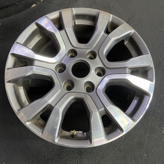 18" RANGER 19 18x8 , 6 spoke, machined face with pockets , U spoke Original OEM - Side Profile
